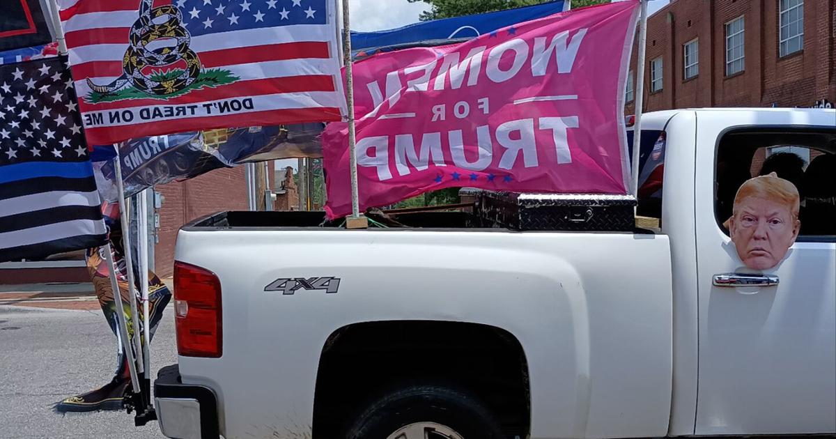 Mark Thompson Rally McDowell GOP holds Trump Road Rally