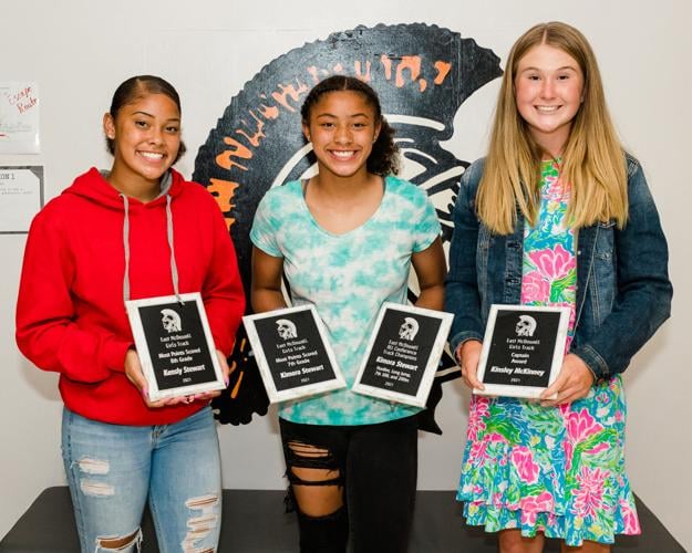 East McDowell Middle School award winners