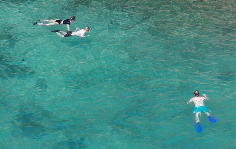 Forget the idea that cruises are for older people— snorkeling in these clear waters, it felt like a perfect trip for a father and son.