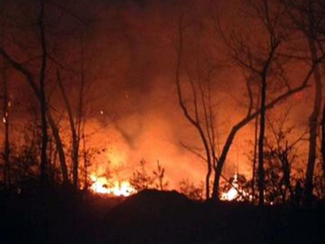 Fire near Dobson Knob in McDowell scorches 200 acres; zero percent contained
