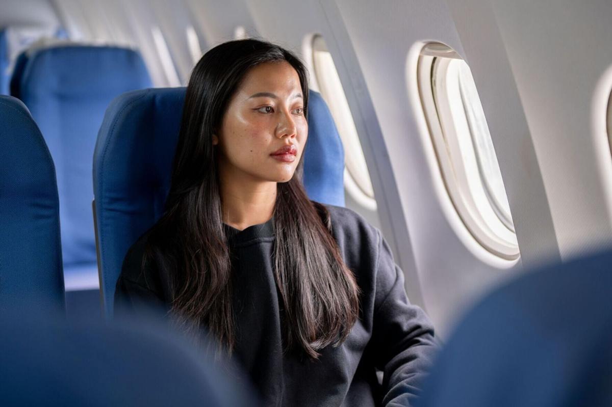 Plane cabins can sit at just 10 to 20% humidity, a recipe for tight, flat-looking skin at altitude.