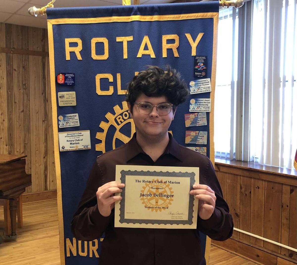 Rotary of Marion recognizes Student of the Week