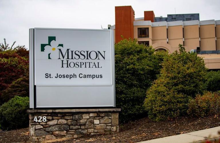 Mission Hospital's St. Joseph Campus along Biltmore Avenue in Asheville on Oct. 28, 2025.