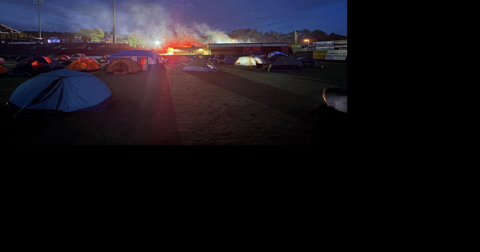 Scouts reported fire at Hickory Crawdads stadium; Fire caused by electrical issues