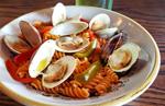 Sriracha Fusilli with Clams & Cherry Peppers