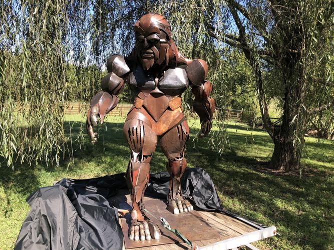 Local artist Betty Ballew creates sculpture of Bigfoot