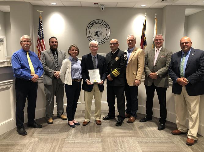McDowell County Commissioners honor retiring EMS personnel