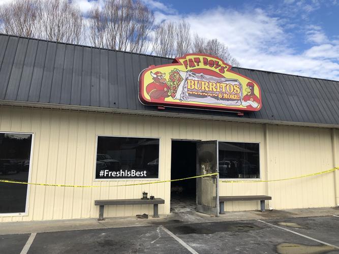 Fat Boys’ Burritos in Marion damaged by fire