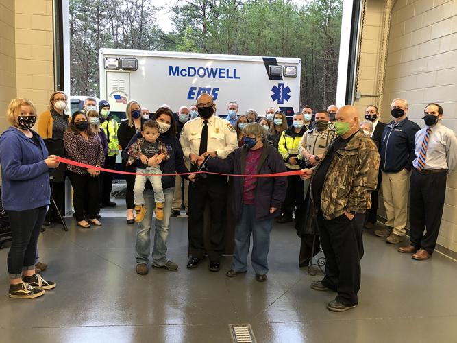 Local officials cut ribbon for new McDowell EMS station