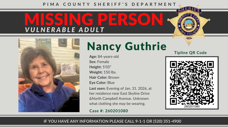 Sheriff: Nancy Guthrie was abducted