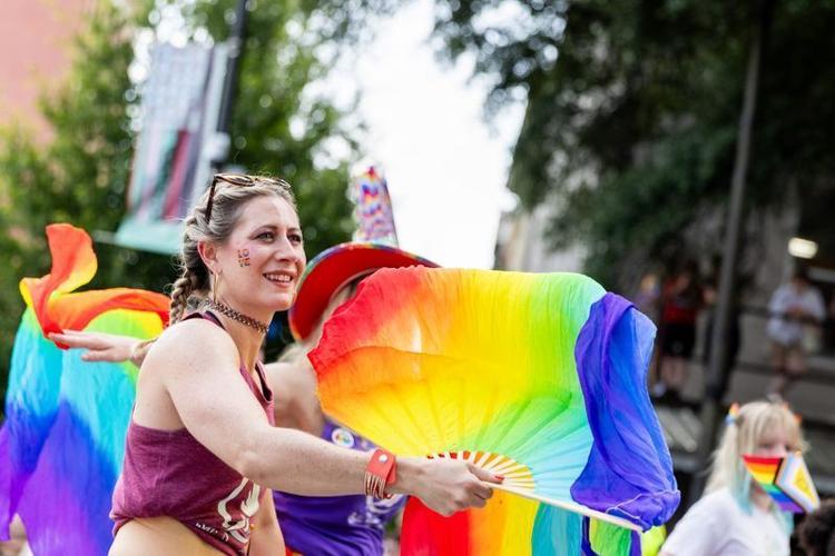 The Pridefest parade passes through downtown Athens, Ga., on Saturday, June 6, 2026. Presented by Athens Pride & Queer Collective, the annual event included a parade, live entertainment and local vendors.