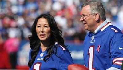 Kim and Terry Pegula Bills game