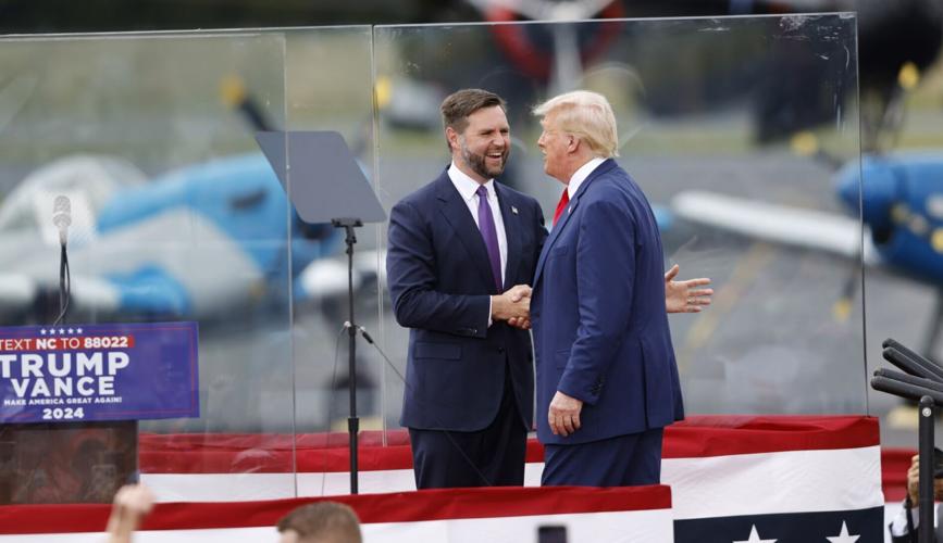 Trump and Vance together in Asheboro