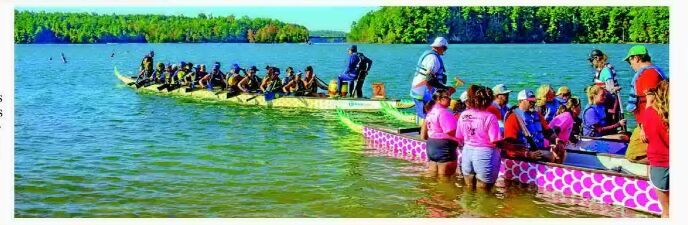 DRAGON BOAT RACE HELD AT LAKE JAMES STATE PARK