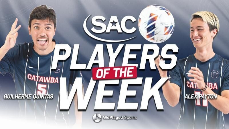 Payton and Quintas Named SAC Men’s Soccer Offensive and Defensive Players of the Week
