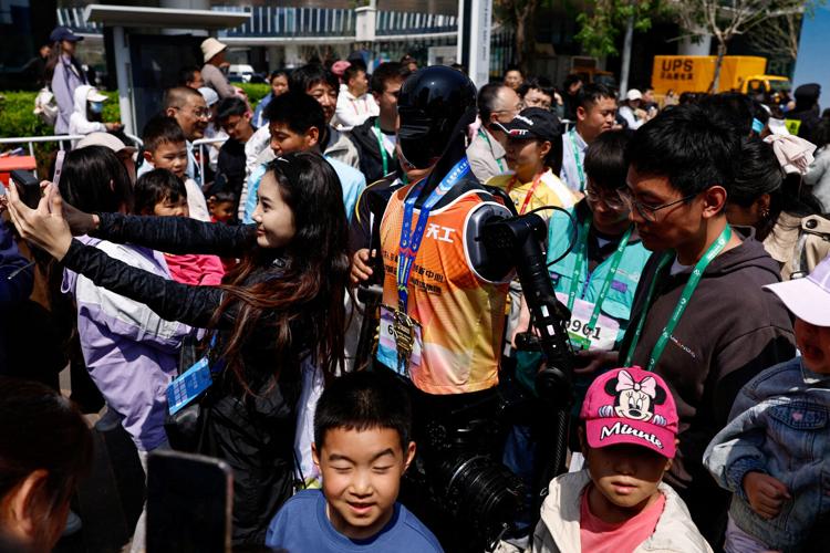 FILE PHOTO: E-Town Half Marathon & Humanoid Robot Half Marathon in Beijing