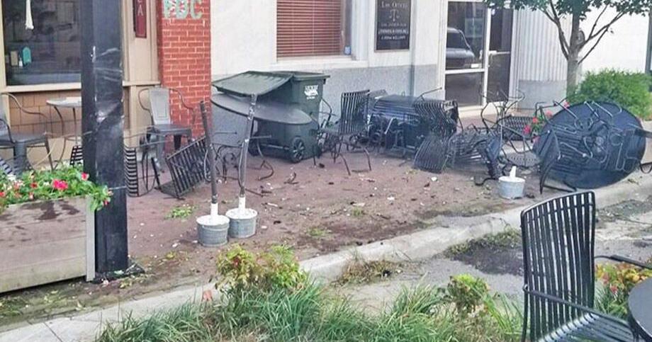 Car plows through tables and chairs at Hickory coffee shop - Vimarsana News