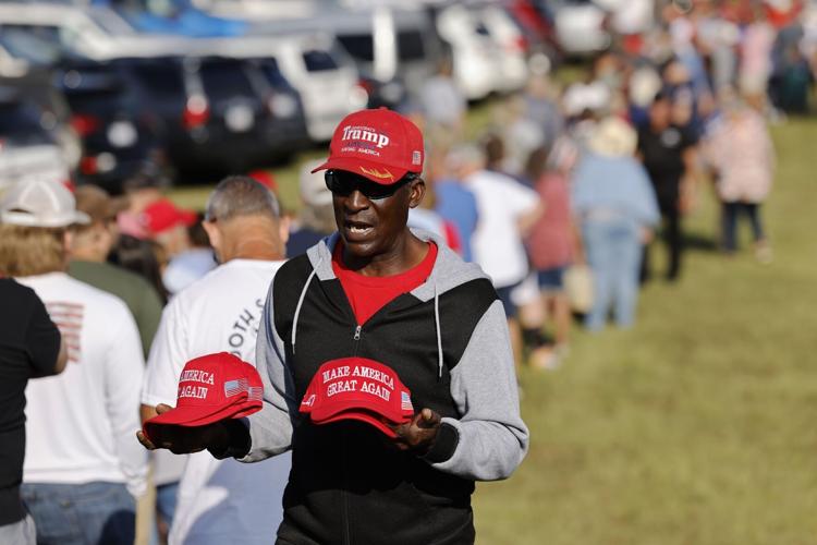 Vendor photo at Trump rally in Asheboro
