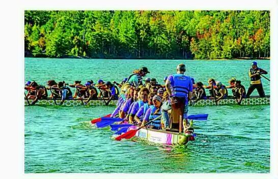 DRAGON BOAT RACE HELD AT LAKE JAMES STATE PARK