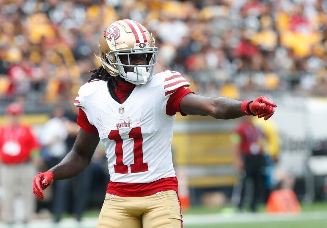 49ers WR Brandon Aiyuk (shoulder) inactive vs. Giants