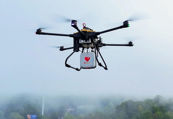Duke drone AED delivery - Forsyth County