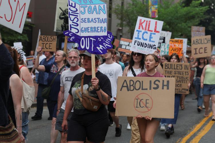 Aftermath of shooting involving U.S. Immigration and Customs Enforcement (ICE) in Biddeford, Maine