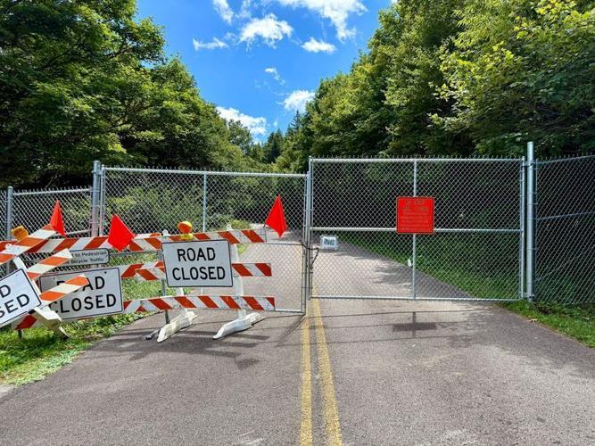 Travel on the Blue Ridge Parkway beyond Mount Mitchell is still not possible. A National Park Service map says repairs should be completed in late 2026.