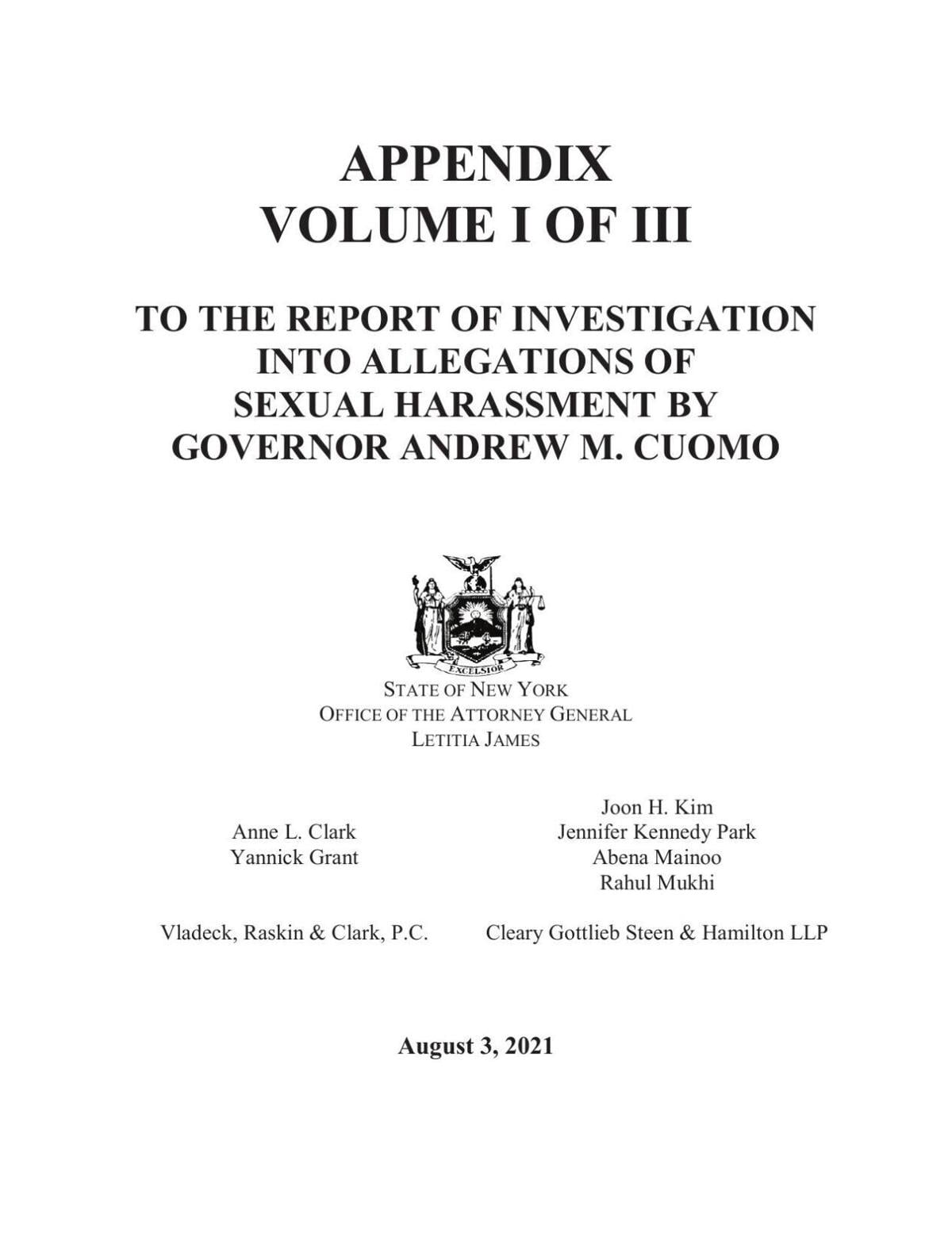 Appendix Volume 1