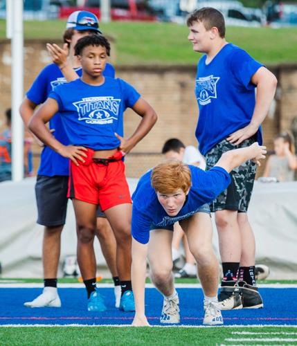 Making progress: Titans measure gains in combine