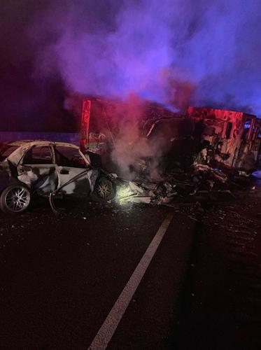 Firefighters rescue their own after car strikes fire engine | News ...