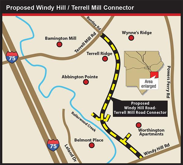Proposed Windy Hill Terrell Mill Road Would Displace Dozens - 