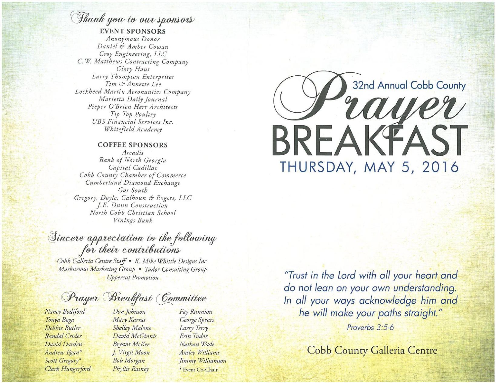 Prayer Breakfast Program 1 Mdjonline Prayer Breakfast Program 1 Mdjonline