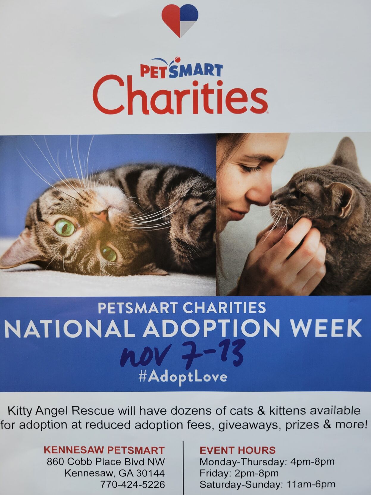 PETSMART CHARITIES NATIONAL ADOPTION WEEK - CAT & KITTEN ADOPTION EVENT ...