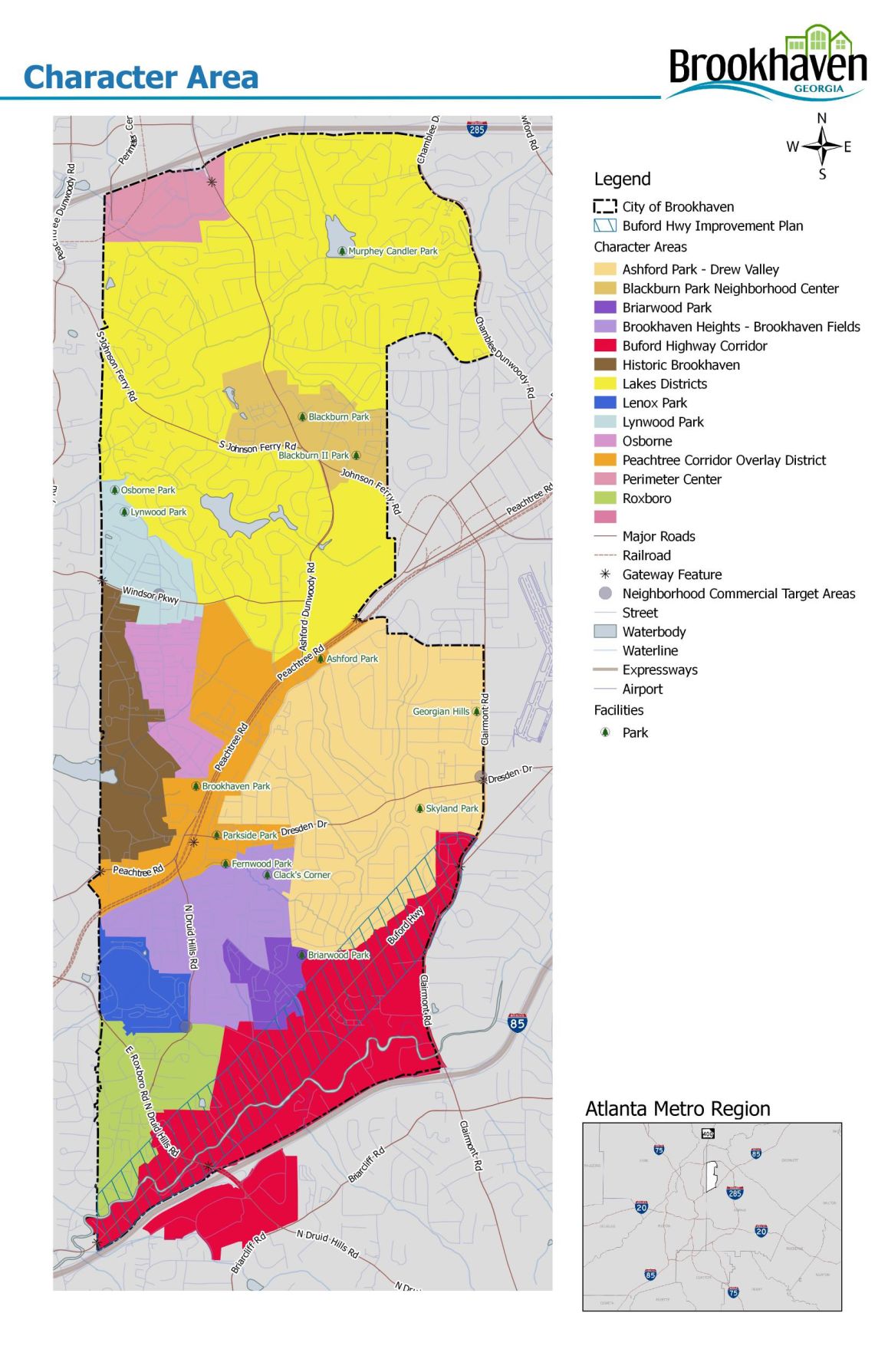 Brookhaven Character Area Map Neighbor Newspapers