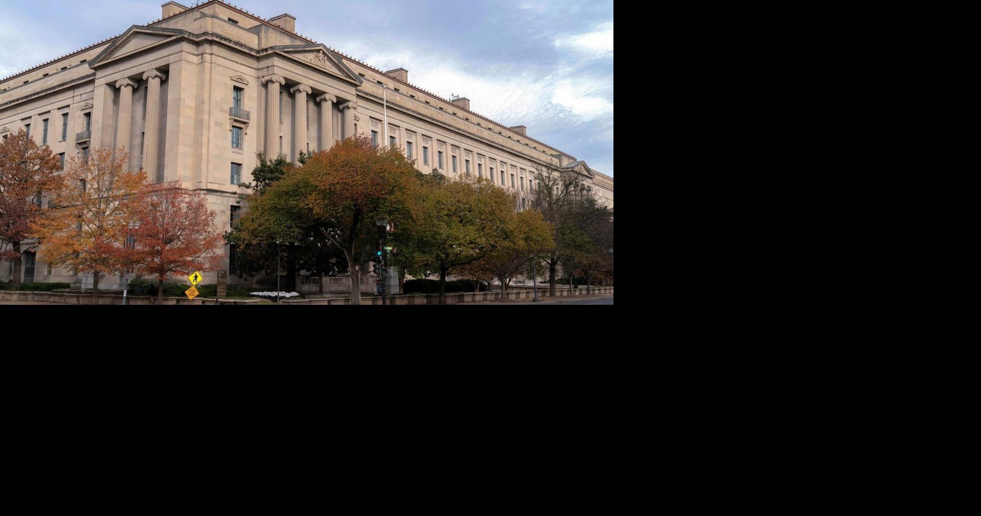 The U.S. Department of Justice building is seen in Washington, Saturday, Dec. 7, 2024.