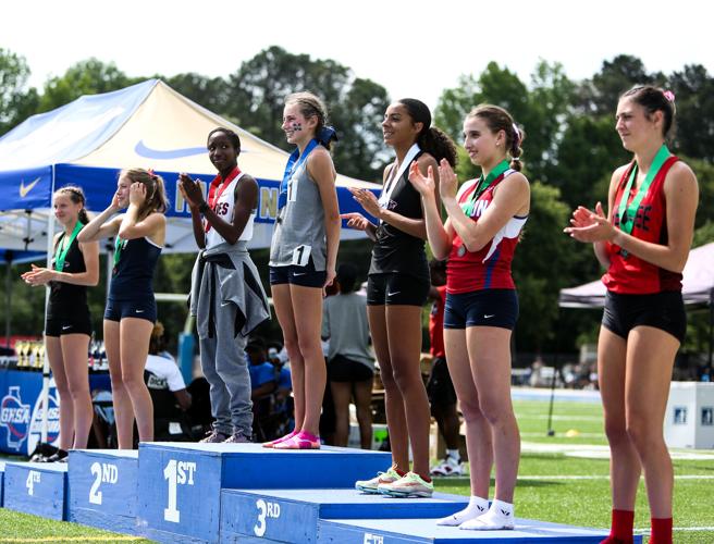 Marietta's Mary Nesmith receives 1st place in the GHSA 7A 800M State Finals. SPECIAL//Leah Watson