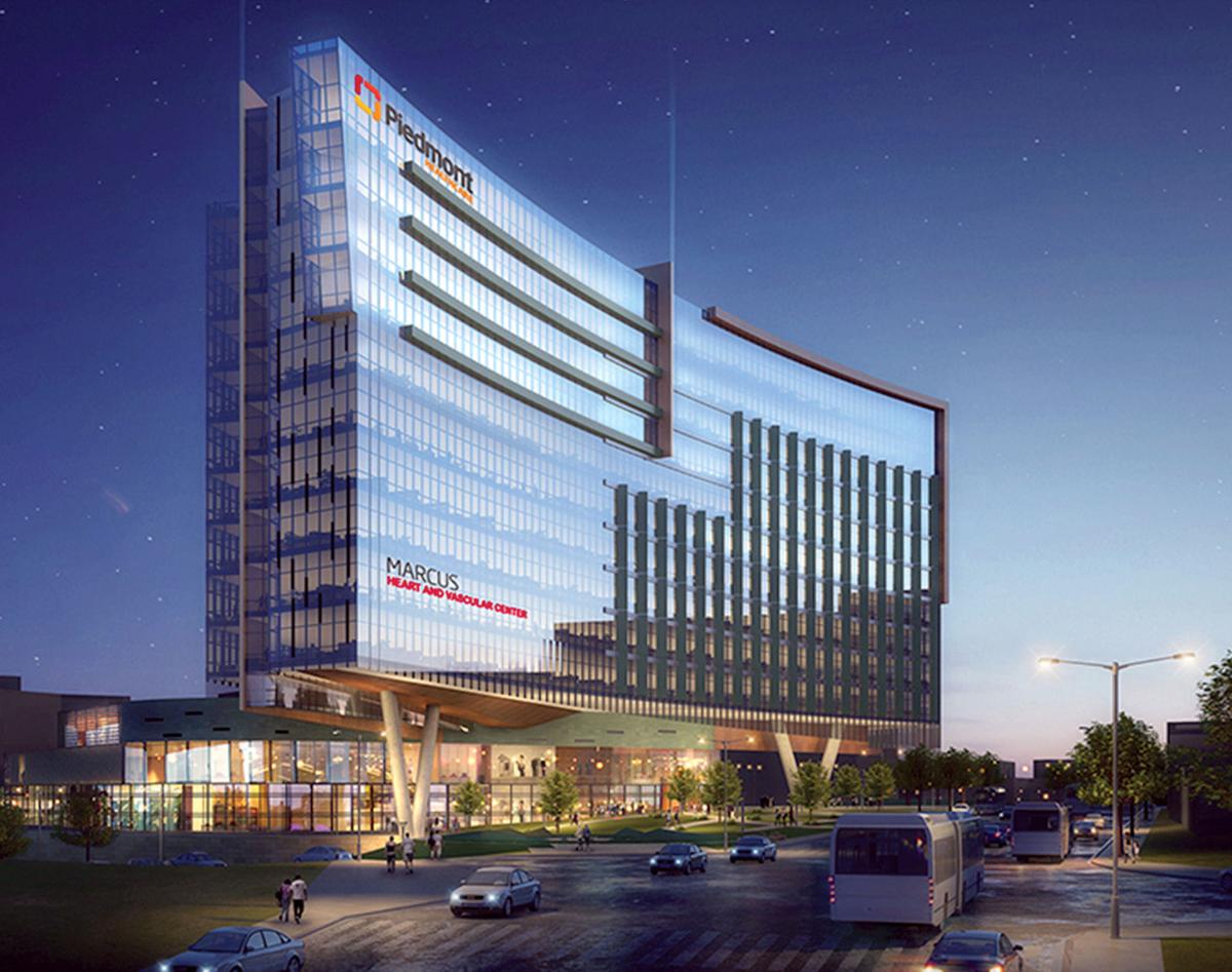 Marcus treated for heart condition as Piedmont builds patient tower he