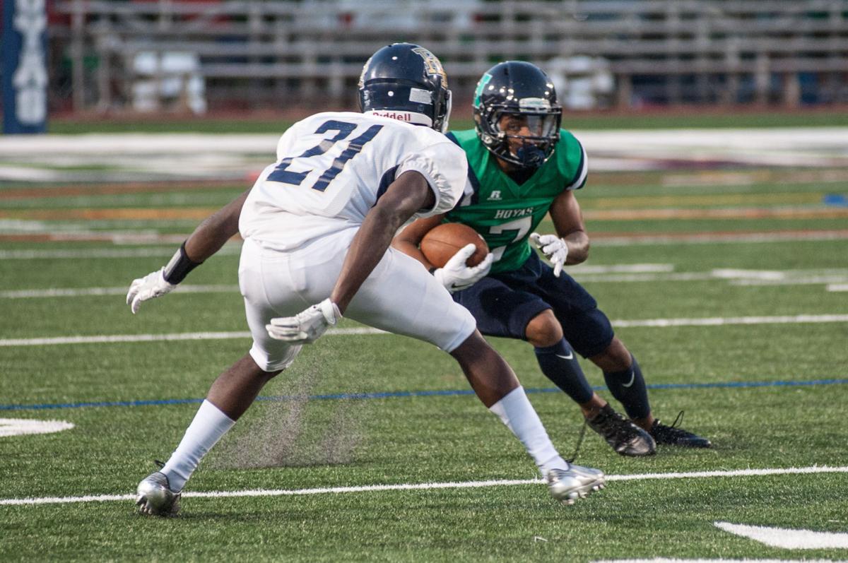 Wr Steven Peterson Stars As Hoyas Rout Knights Cobb Football