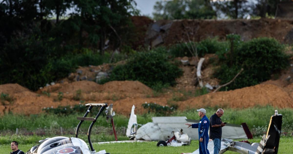 APTOPIX Helicopter Plane Crash Pennsylvania