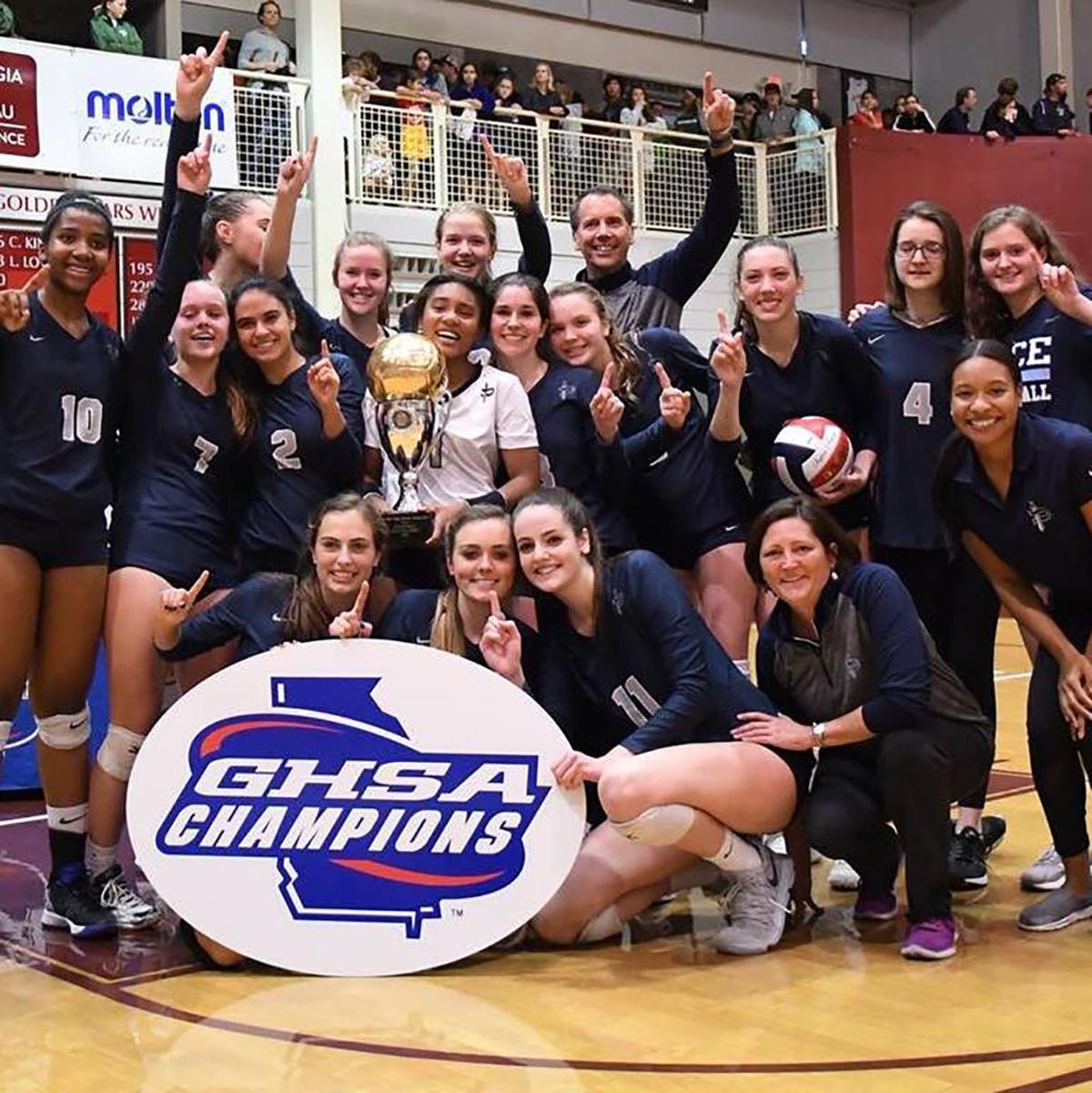 Pace Academy, Marist and Wesleyan earn state titles in volleyball, softball