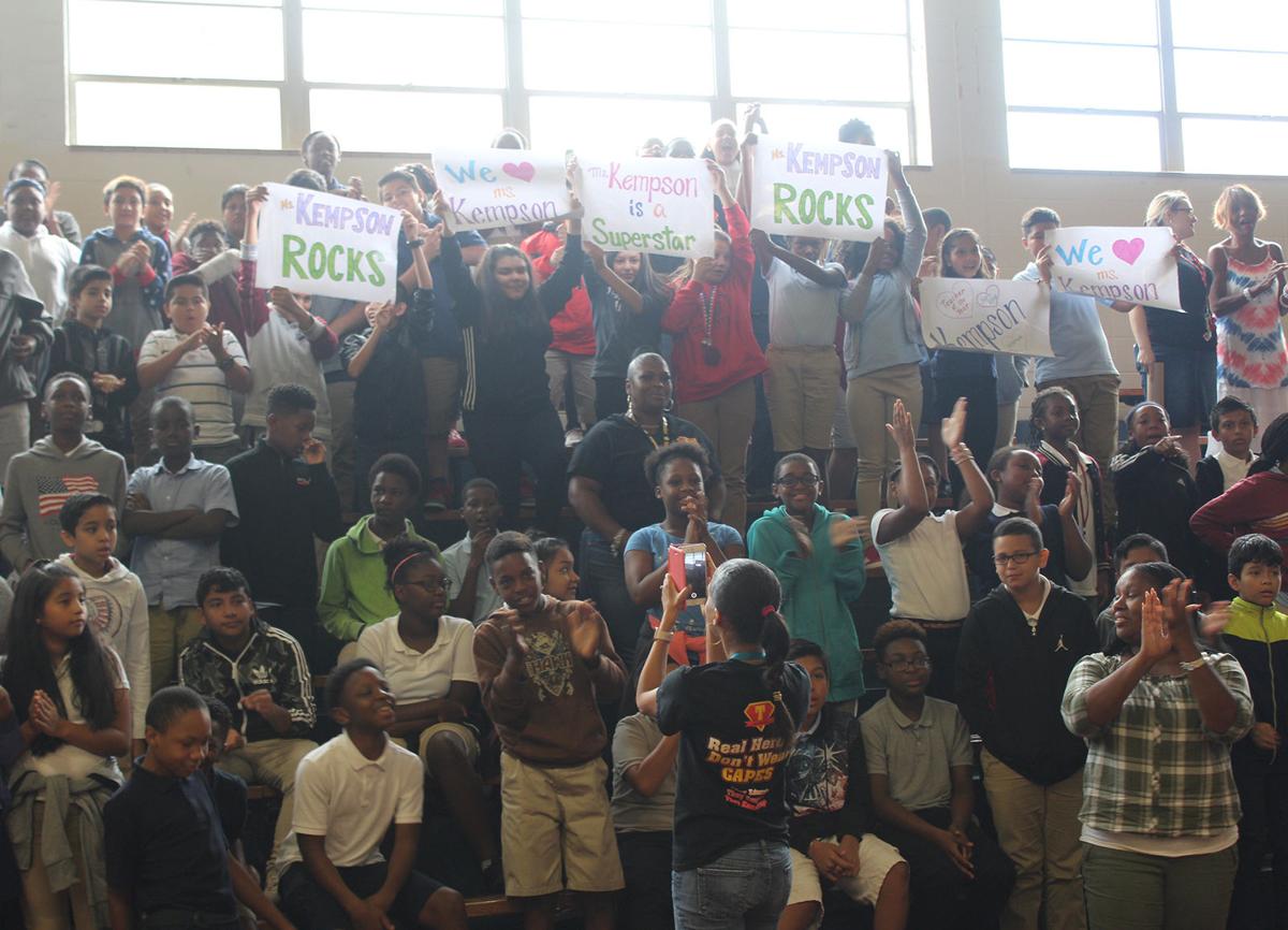 Lindley educator surprised again, named Cobb County School District Teacher  of the Year