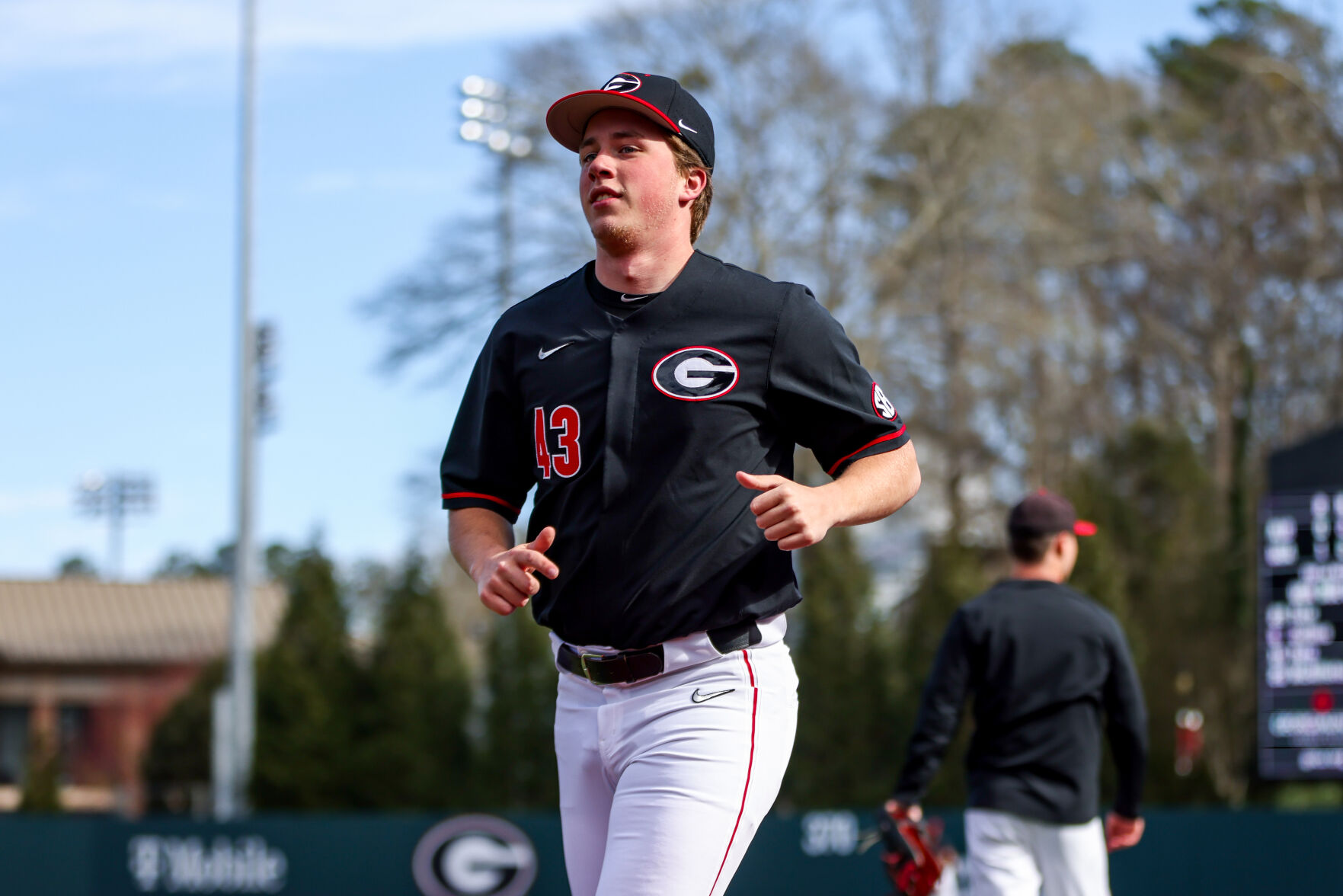 uga baseball jersey black