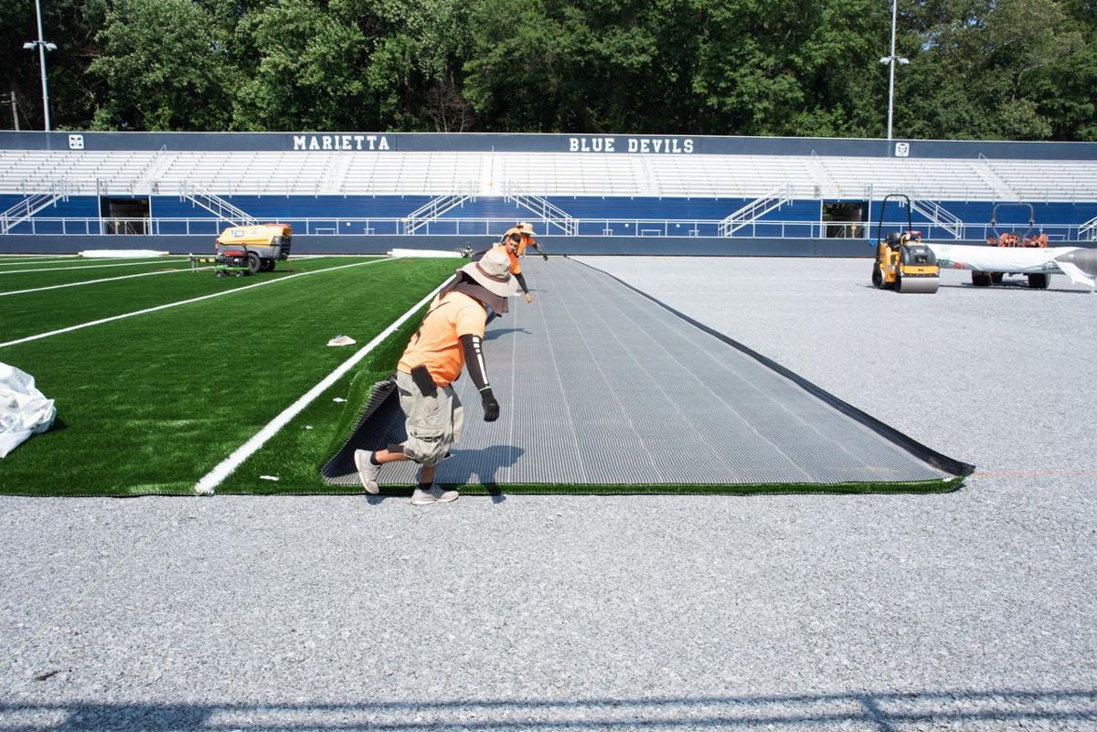Turf Replaces Grass At Marietta S Northcutt Stadium News