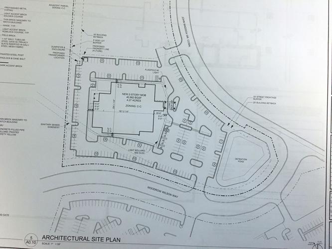 Site plan for new Harbin medical office building