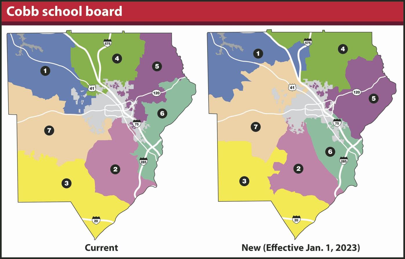 Lawsuit alleging racial bias challenges Cobb school board map's  constitutionality | Education | mdjonline.com