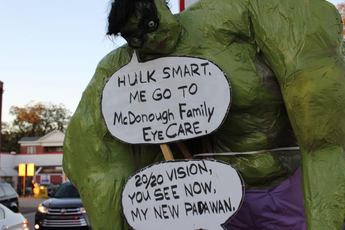 The Hulk scarecrow