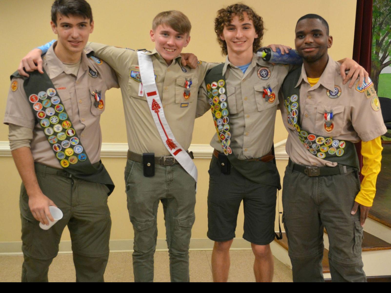 Brunswick Boy Scout troop recognized five new Eagle Scouts