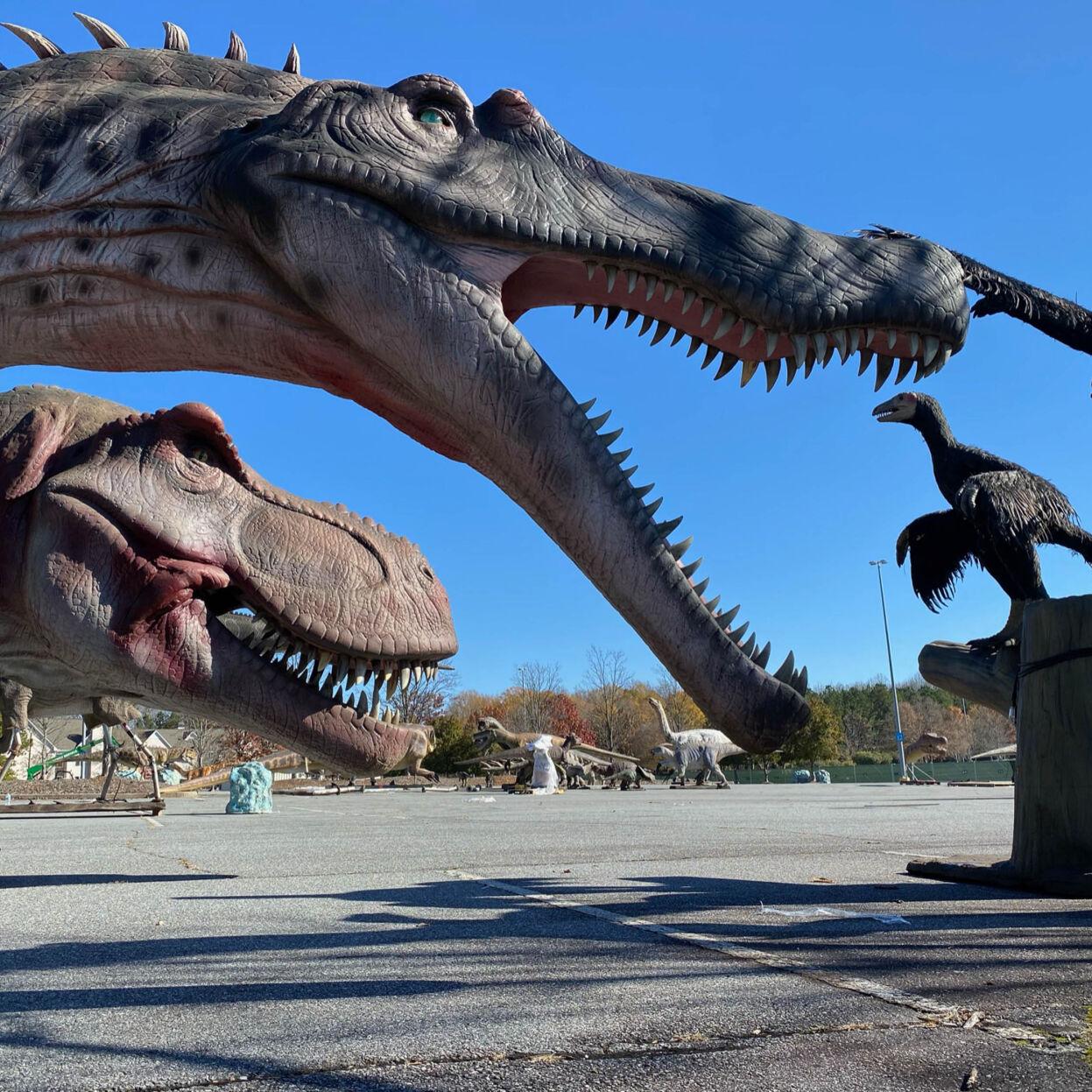 Drive Among The Dinosaurs At North Point Mall North Fulton Neighbor Mdjonline Com