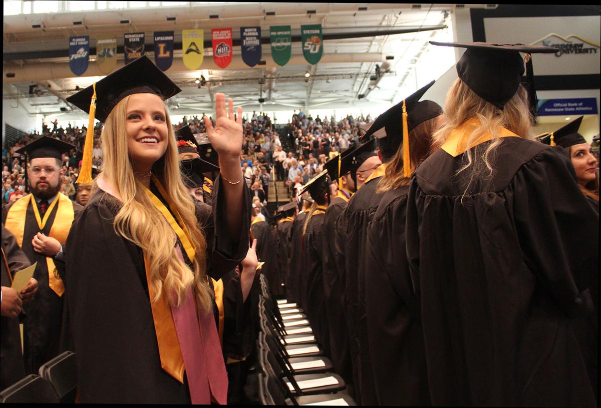 More than 3,200 students walk across Kennesaw State University's stage