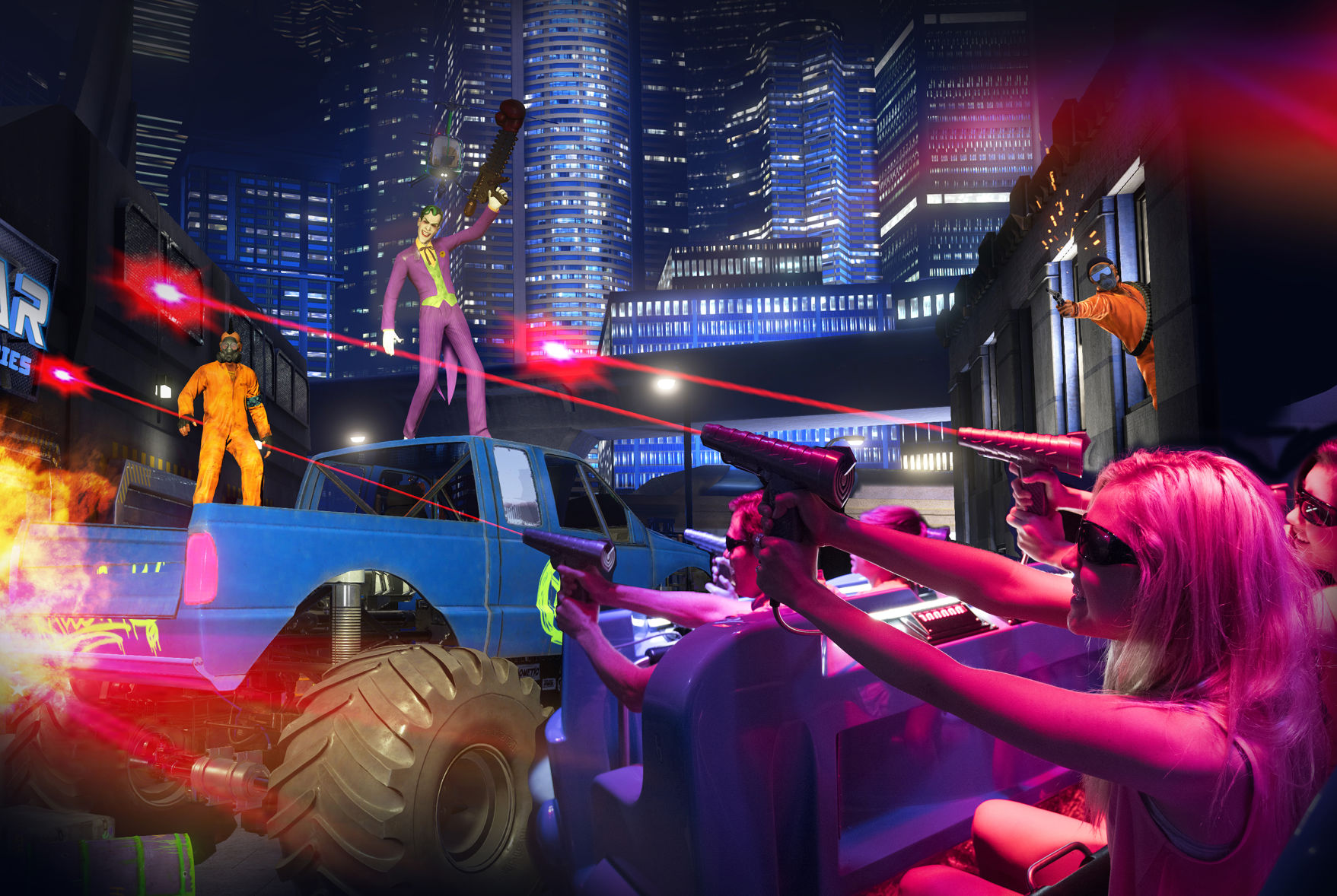 Save Metropolis alongside the Justice League at Six Flags' new 4-D